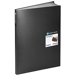 Sooez Heavy Duty Binder with Plastic Sleeves,  Display 40 Pages, Presentation Book for Artwork, Sheet Music, Document
