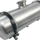 JSD 2 Gallons 6"x18" Aluminum Spun Round Gas Tank Center Fill 1/4" NPT Outlet For Mini Bike Golf Cart ,Motorcycle