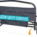 Stander 30inch Safety Bed Rail with Padded Pouch, Folding Guardrail for Adults, Seniors, and Elderly, Bedside Stand Assist Bar, Fits King, Queen, Full, and Twin Beds, ASTM Safety Approved Bedrail