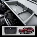For 2026 2025 2024 Grand Highlander Accessories Center Console Behind Screen Dashboard Organizer Tray, Storage box with Anti-Slip Black Pad for Toyota Grand Highlander Accessories