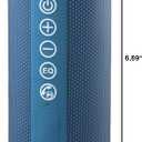 Ortizan Portable Bluetooth Speakers, IPX7 Waterproof Wireless Speaker with 24W Loud Stereo Sound, Outdoor Speaker with Bluetooth 5.3, Deep Bass, RGB Lights, Dual Pairing, 30H Playtime for Home