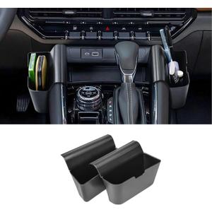 EDBETOS Center Console Shifter Organizer Compatible with 2023 2024 2025 2026 Chevy Colorado/GMC Canyon Interior Accessories Gear Shift Storage Box Sunglasses Holder ABS Material Left & Right 2PCS/Set