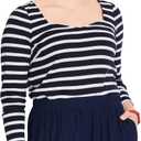 Burda X05731BURDA Misses' Curvy T-Shirt Sewing Pattern Packet, Design Code B5731, Sizes 18-28 (44-54)