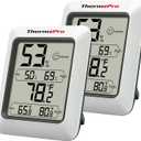 ThermoPro TP50 2 Pieces Digital Hygrometer Indoor Thermometer Room Thermometer and Humidity Gauge with Temperature Humidity Monitor