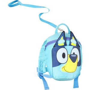Bluey Backpack with Toddler Safety Harness for Kids Daycare Bag Backpack with Leash Preschool Outdoor Travel Gifts for Kids (Blue)