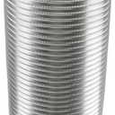 Awoco 8 Inches Diameter x 6 Feet Long Semi-Rigid Flexible Aluminum Duct - Ideal for Kitchen, Bathroom, Range Hood Venting (6 ft x 1 pcs)