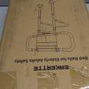 Eakertte Bed Rails for Elderly Adults Safety - Adjustable Bed Side Rails with Support Leg, Bed Cane with Storage Bag and Motion Sensor Light, Fits Queen, King, Twin, Full, Supports up to 400lbs (Black)