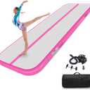Estgora Tumble Track Mats For Gymnastics 6,6ft×3,3ft×4in ,Gymnastics Mat For Tumbling 4/8 Inch Thick Inflatable Air Tumbling Matts For kids Home Use Pool Cheerleading with 600W Electric Pump