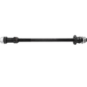 Lengthened 240mm Mountain Bike Snow Bike Bicycle Rear Axle Refitted Solid Axle Rear Axle Bicycle Accessory Axle, Black