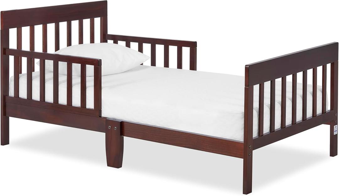 Dream On Me Finn Toddler Bed, GREENGUARD Gold, Pinewood, Espresso