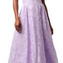Lulus Sedona Lace Back Burnout Maxi Dress Halter Neck Floral Chiffon Gown for Cocktail Evening Prom (X-Small, Lavender)