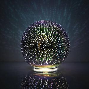 Merkury Galaxy Globe Lamp 6" diameter Multicolor Battery Operated