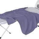 Honey-Can-Do Folding Tabletop Ironing Board with Iron Rest, Blue, 32" L x 12" W, Steel Frame