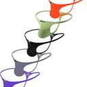 ChaoGii Men's Thong Underwear GString Bulge Pouch Bikini Tback Underwear Low Rise Brief, XL