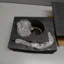 QZJDDZSW Solar Garden Outdoor Statues Snake with Solar Lights Outdoor Christmas Decorations - Lawn Decor Snake Statue for Patio, Balcony, Yard Ornament - Unique Housewarming Gifts11.22" Brass Color