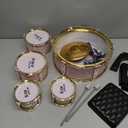 Toddler Drum Set for Kids - 5-Piece Kids Drum Set with Stool, Pedal & Drumsticks, Musical Toy Drum Kit for Boys & Girls Ages 2-6, Educational Baby Drum Set Gift for Toddlers