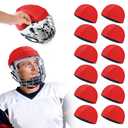 12 Pack Football Helmet Covers – Bright Color Scrimmage Caps for Youth & Adult, 10.4" Practice Helmet Covers for Football, Hockey & Lacrosse Training (Blue)