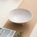 6" Small Decorative Bowl, Multi-Purpose Decorative Bowls for Keys, Candy and Home Decor, Ceramic Bowl Retro White
