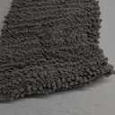 Yimobra Bathroom Rugs Non Slip Washable 32x20 Inch - Ultra Soft Absorbent Chenille Bath Mat, Quick Dry Shaggy Floor Carpet for Tub Shower, Gray Home Decor Accessories (Grey)