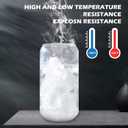 Drinking Glasses with Bamboo Lids and Glass Straw 2PCS Set, 16oz Glass Cups with Lids and Straws, Beer, Iced Coffee Glasses, Soda, Gift 1 Cleaning Brushes