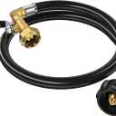 Propane Refill Adapter for 1 lb. Tanks, 3FT Propane Refill Adapter Hose, Sturdy 1lb Propane Tank Refill Adapter, 1 lb Propane Tank Refill Adapter, Propane Bottle Refill Adapter