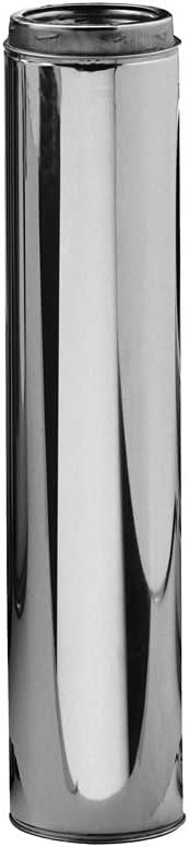 Selkirk Metalbestos 6UT-36 Ultra-Temp Type Ht Insulated Chimney Pipe, 6 in X 36 in, Stainless Steel, 6" x 36"
