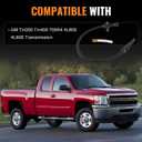 29.58in Flexible Transmission Dipstick Stainless Hose Black | Used for TH350 TH400 700R4 4L60E 4L80E Transmissions Stainless Steel Braided Hose Clear Level Checking Everyday Maintenance