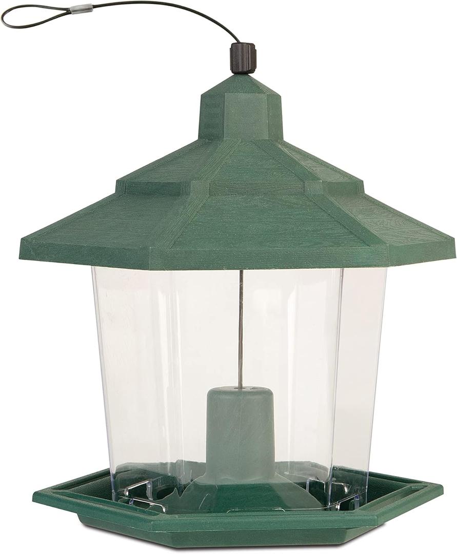 Pennington Earth Smart Petite Ecozebo Wild Bird Feeder, Green, 2.5 Pounds
