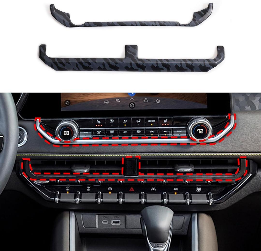 YINGTUU for Chevrolet Colorado/GMC Canyon 2023-2025 Accessolries Center Console Dash Vent Cover Trim Camouflage