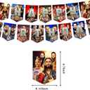 Wresting Birthday Decorations Include Happy Birthday Banner, Cake Topper and Cupcake Toppers, Balloons for Kids Party Supplies