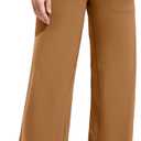 Promover Wide Leg Pants Woman Yoga Pants with Pockets Stretch Loose Casual Lounge Sweatpants 33" Size 14-16