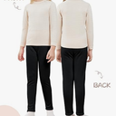 Girls Fleece Lined Leggings Cotton Kids Winter Warm Leggings Thick Thermal Tights Pants (7-8 Years, Black)