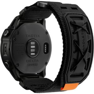 Bandletic Compatible with Garmin Fenix 8 51mm Watch Band - 26mm Quick Fit Nylon Strap Replacement for Fenix 7X 6X Pro/5X Plus/3 HR/Instinct 2X Solar 3 50mm/Enduro/Tactix/Epix Pro 2/Quatix 8 51mm/D2