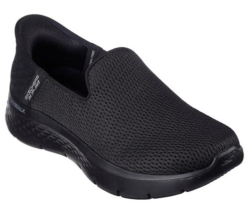 Skechers Women's Hands Free Slip-Ins Go Walk Flex-Relish Sneaker, Black/Black, 8.5