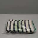 Collive Black and White Outdoor Rug Door Mat 24"x 51", Cotton Woven Striped Front Doormat, Washable Front Porch Spring Outdoor Decor for Farmhouse Front Door Layered Kitchen Porch