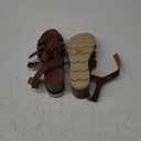 Womens Ankle Strap Espadrille Platform Casual Sandals Casual Mid Heel  9.5