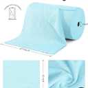 Microfiber Cleaning Cloths Roll, 75 Pack Tear Away Microfiber Towels Roll, 12" x 12" Lint Free Rags, Reusable Cleaning Cloths, Washable, Scratch Free,Ultra Absorbent Dish Rags(Blue Ripple)