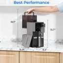 Waterdrop A2 Countertop Reverse Osmosis System, Hot and Cold RO System, Portable Pure Water Tank, Bottleless Water Cooler, 6 Temperature Settings, Hot Cold Room Water, 3:1 Pure to Drain