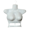 Mannequin Display Stand Rack Multi-Use Creative Plastic Half Body Female Model Swimwear Underwear Display Rack for Props, Exhibition, Show, Home Dresser-White