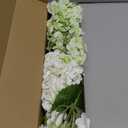 ZYTUYO 4 Pcs Real Touch White Light Green Hydrangeas Artificial Flower 21'' Realistic Faux Latex Hydrangeas Flower for Home Decor Kitchen Living Room Spring Table Wedding Xmas Arrangement