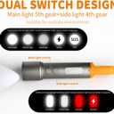 X723 LED Flashlights with 3000 High Lumens - Bright Zoomable Rechargeable Flashlights with 9 Modes for home, IPX6 Waterproof Small FlashLight for Emergencies, Camping, Hiking and Outdoor Use