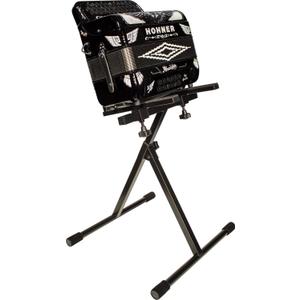 Nomad Music Adjustable Accordion Stand - Durable Accordion Holder for Securely Displaying and Playing Your Instrument with Ease of Access for Live Performance and Practice