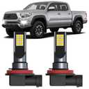 XFLHEHD Tacoma LED Fog Lights Compatible with 2012-2023 Toyota Tacoma Fog Light Bulbs Kit, 6500K Cool White, Pack of 2