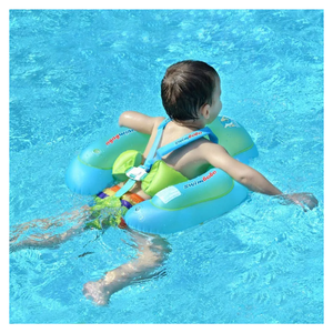 Swimbobo Baby Swimming Float Kids Inflatable Swim Ring with Safety Support Bottom Swimming Pool Accessories for 3-36 Months
