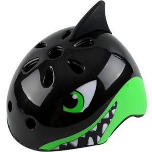 Toddler Kids Bike Helmet, Adjustable and Multi-Sport, 3 Sizes for Ages 1-2-3-5-8-14 Years Child Infant Boys Girls (Black shark)