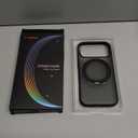 TORRAS 360 Magnetic Stand for iPhone 17 Pro Case, [Fit for MagSafe] [Rotatable Ring Kickstand] [4X Mil-Grade Shockproof] Slim Phone Cover, Camera Button, Obsidian Black, Translucent, Ostand O3 Fitness