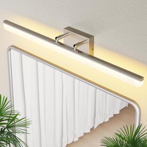 Brushed Nickel Vanity Light 31.5", 24W LED Dimmable Bathroom Light Bar with Adjustable Angle & 5CCT Modern Long Wall Fixture for Bathroom, Powder Room, Bedroom, Apartment, Hotel