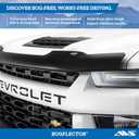 Auto Ventshade [AVS] Bugflector Hood Shield / Protector | Fits 2020 - 2025 Chevrolet Silverado 2500 HD/3500 HD | High Profile Bug Deflector - 1 pc., Dark Smoke | 23711
