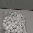 100 Pcs Ball Bungee Cords 6 Inch Bulk Bungee Balls Heavy Duty Outdoor Indoor for Shelter Camping Canopy Cargo Tents Poles (White)