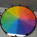 16-inch Prize Wheel Spinner with Stable Tripod Stand, Adjustable Height 36"-64" Spinning Wheel of Fortune, Dry Erase 12 Slots for Trade Shows, Parties & Events